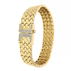 BRANSOLETKA POZŁACANA 20 CM 15 MM ROYAL LUXURY XUPING 83711