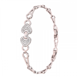 BRANSOLETKA PLATYNOWANA 17+3 CM 10 MM ELEGANCE XUPING 83726