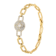 BRANSOLETKA POZŁACANA 19-17 CM 14 MM ELEGANCE XUPING 83727