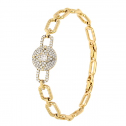 BRANSOLETKA POZŁACANA 19-17 CM 14 MM ELEGANCE XUPING 83727