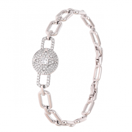 BRANSOLETKA PLATYNOWANA 19-17 CM 14 MM ELEGANCE XUPING 83728