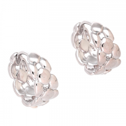 KOLCZYKI PLATYNOWANE 15/8 MM SAMO SREBRO XUPING 83797