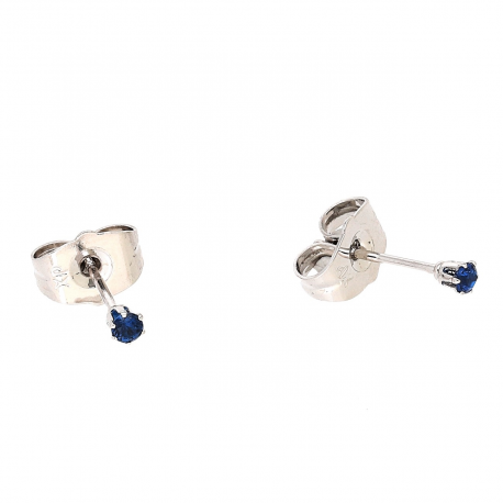 KOLCZYKI PLATYNOWANE 3 MM SZAFIREK XUPING 83876