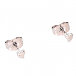 KOLCZYKI PLATYNOWANE 4/4 MM MALUTKIE SERDUSZKA XUPING 83888