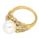 PIERŚCIONEK POZŁACANY 12 MM ELEGANCJA PERŁY XUPING 83907