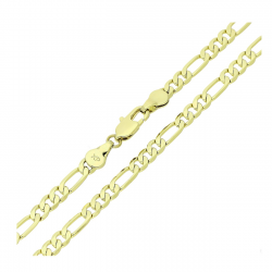 14K ŁAŃCUSZEK POZŁACANY 60 CM 4,3 MM FIGARO XUPING 83908