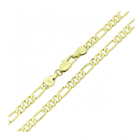 14K ŁAŃCUSZEK POZŁACANY 50 CM 4,3 MM FIGARO XUPING 83910