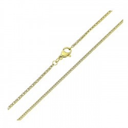 14K ŁAŃCUSZEK POZŁACANY 45 CM 1,3 MM KŁOS XUPING 83923