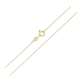 14K ŁAŃCUSZEK POZŁACANY 45 CM 1,00 MM ANKIER XUPING 83926
