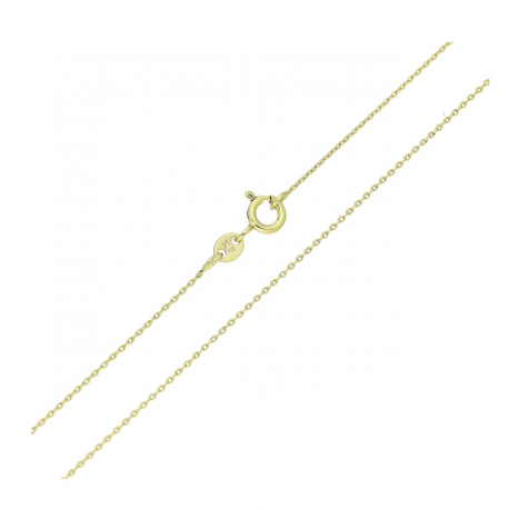 14K ŁAŃCUSZEK POZŁACANY 45 CM 1,00 MM ANKIER XUPING 83926
