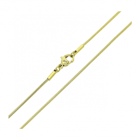 14K ŁAŃCUSZEK POZŁACANY 60 CM 1,3 MM OGON WĘŻA XUPING 83928