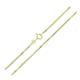 14K ŁAŃCUSZEK POZŁACANY 50 CM 1,6 MM OGON WĘŻA SKRĘCANY XUPING 83931