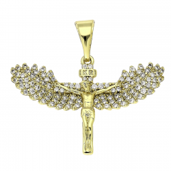 14K ZAWIESZKA POZŁACANA 30/33 MM MEDALIK XUPING 83938