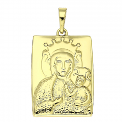 14K ZAWIESZKA POZŁACANA 37/20 MM MEDALIK XUPING 83939