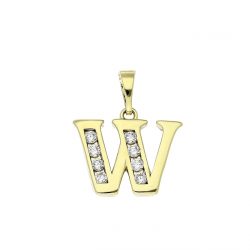 14K ZAWIESZKA POZŁACANA 21 MM TRADYCYJNA LITERKA XUPING 83941