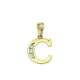 14K ZAWIESZKA POZŁACANA 21 MM TRADYCYJNA LITERKA XUPING 83951