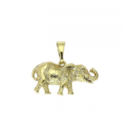 14K ZAWIESZKA POZŁACANA 18/20 MM SŁONIK NA SZCZĘŚCIE XUPING 83955