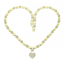 14K CELEBRYTKA POZŁACANA 50 CM ROYAL LUXURY XUPING 83971