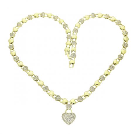 14K CELEBRYTKA POZŁACANA 50 CM ROYAL LUXURY XUPING 83971