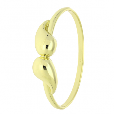 14K BRANSOLETKA POZŁACANA 57/13 MM ZŁOTY BANGLE XUPING 83976