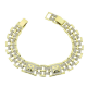 14K BRANSOLETKA POZŁACANA 19-17 CM 12 MM LUXURY XUPING 83981