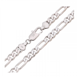 ŁAŃCUSZEK PLATYNOWANY 50 CM 6,5 MM FIGARO XUPING 84040