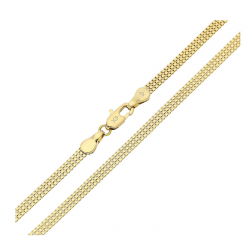 ŁAŃCUSZEK POZŁACANY 60 CM 3,1 MM TRZY WENECJANY XUPING 84044