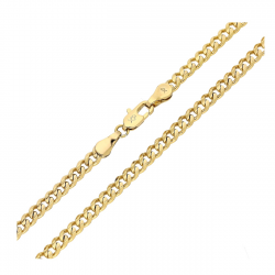 ŁAŃCUSZEK POZŁACANY 50 CM 3,7 MM PANCERKA XUPING 84055