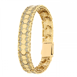 BRANSOLETKA POZŁACANA 20 CM 13 MM ROYAL LUXURY XUPING 84101