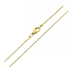 ŁAŃCUSZEK POZŁACANY 45 CM 1 MM S. STEEL TTM XUPING 84207