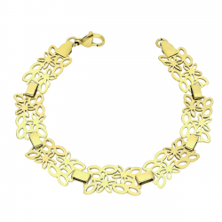 BRANSOLETKA POZŁACANA 18 CM 11 MM S. STEEL TTM XUPING 84261