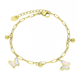 BRANSOLETKA POZŁACANA 17+3 CM S. STEEL TTM XUPING 84264