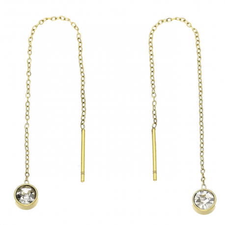 KOLCZYKI POZŁACANE 90/5 MM S. STEEL TTM XUPING 84287