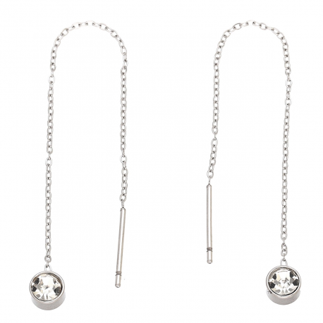 KOLCZYKI POZŁACANE 90/5 MM S. STEEL TTM XUPING 84287 S