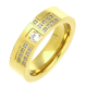 PIERŚCIONEK POZŁACANY 6 MM S. STEEL TTM XUPING 84298