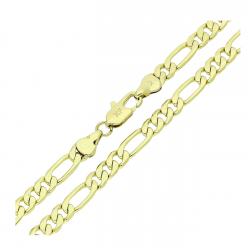 14K ŁAŃCUSZEK POZŁACANY 50 CM 5,8 MM FIGARO XUPING 84317