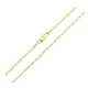 14K ŁAŃCUSZEK POZŁACANY 50 CM 1,8 MM PTASIE OKO DIAMENTOWANE XUPING 84323