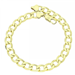 14K BRANSOLETKA POZŁACANA 25 CM 8,5 MM PANCERKA XUPING 84339