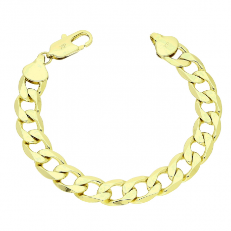 14K BRANSOLETKA POZŁACANA 19,5 CM 10,5 MM PANCERKA XUPING 84342