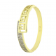 14K BRANSOLETKA POZŁACANA 54/13 MM GRECKI BANGLE XUPING 84348