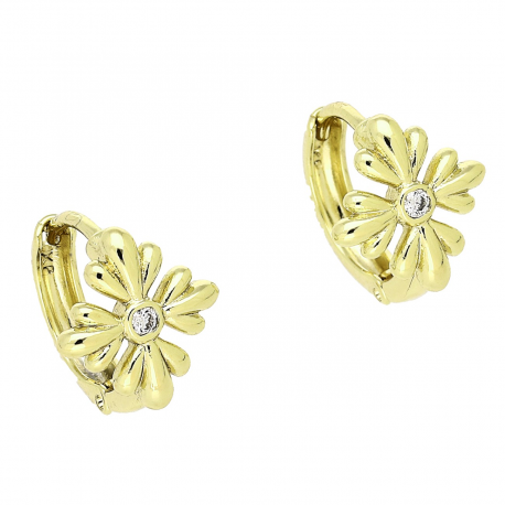 14K KOLCZYKI POZŁACANE 13/11 MM ELEGANTKI XUPING 84370