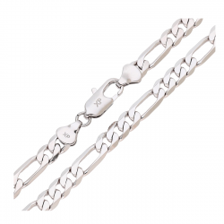 ŁAŃCUSZEK PLATYNOWANY 50 CM 6,5 MM FIGARO XUPING 84403
