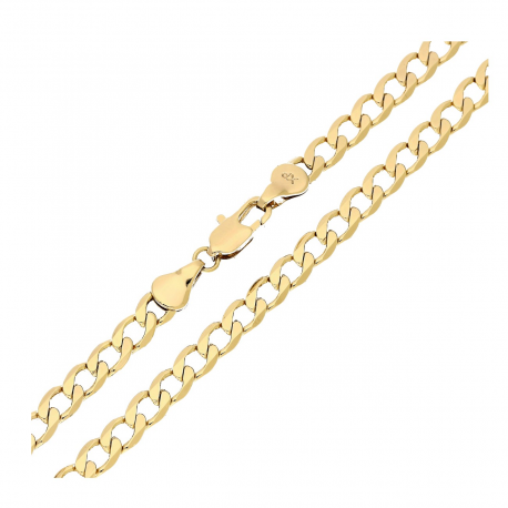 ŁAŃCUSZEK POZŁACANY 60 CM 5 MM PANCERKA XUPING 84410