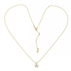 CELEBRYTKA POZŁACANA 47+5 CM KOKARDECZKA BRYLANTEM XUPING 84438