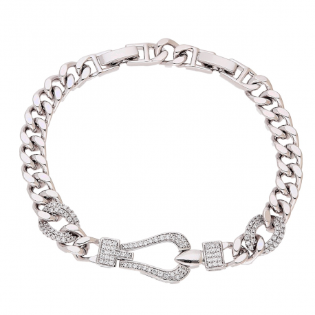 BRANSOLETKA PLATYNOWANA 19-16,5 CM 12 MM ELEGANCE XUPING 84470