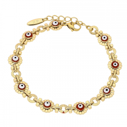 BRANSOLETKA POZŁACANA 19+3 CM 9 MM EYE XUPING 84477