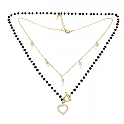 DWIE CELEBRYTKI POZŁACANE 39+5 I 50 CM S. STEEL TTM XUPING 84595