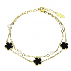 BRANSOLETKA POZŁACANA 17+3 CM S. STEEL TTM XUPING 84636