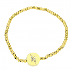 BRANSOLETKA POZŁACANA ELESTIC S. STEEL TTM XUPING 84641