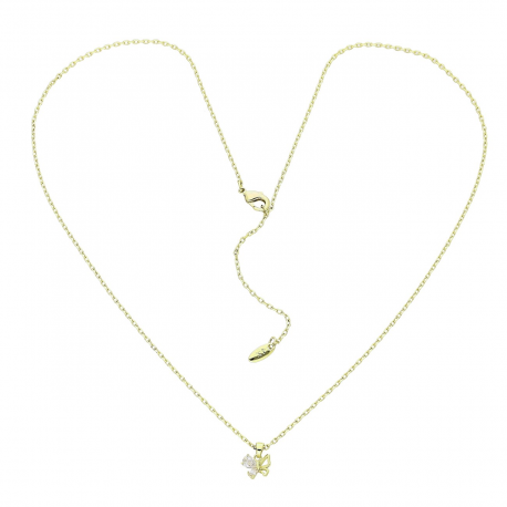 14k CELEBRYTKA POZŁACANA 46 CM MOTYLEK Z BRYLANTAMI XUPING 84685